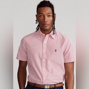 Polo by Ralph Lauren Custom Fit Seersucker Button Down Shirt